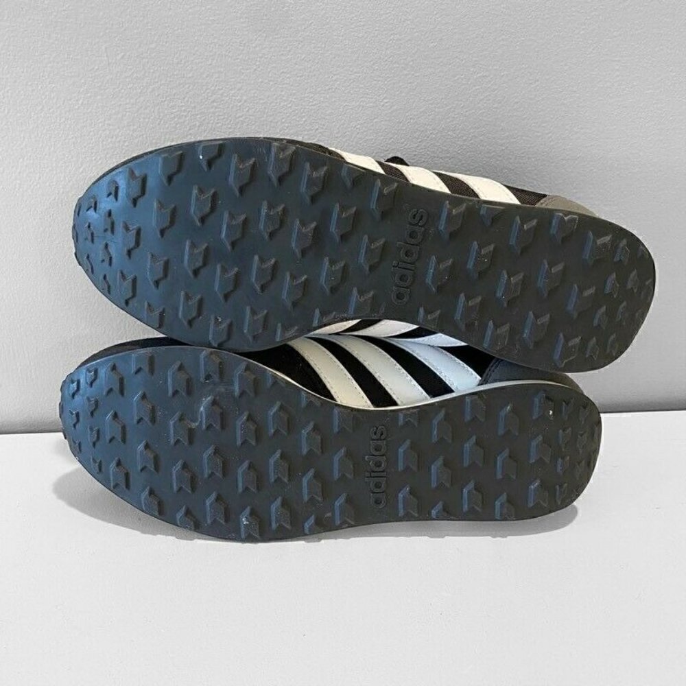 Adidas Mens V Racer 2.0 Sneakers Shoes Black BC0106 7.5 - Picture 5 of 9